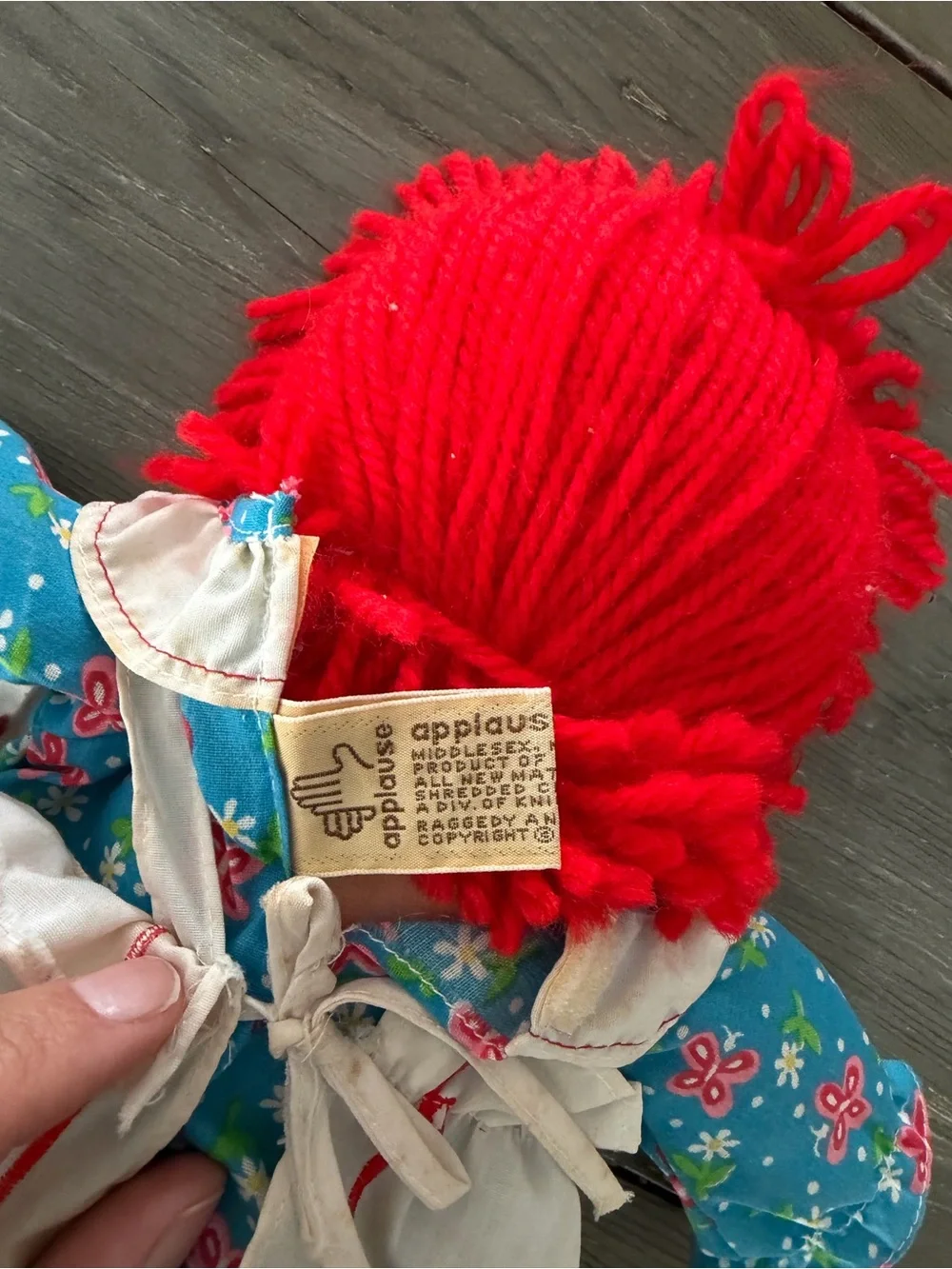 Vintage Raggedy Ann Doll 12” Applause